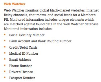 Kroll's Web Watcher service provided after Marriott Starwood data breach